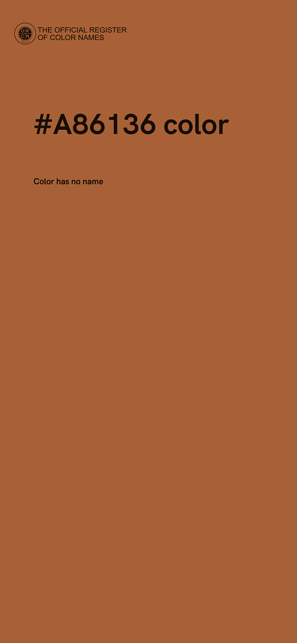 #A86136 color image