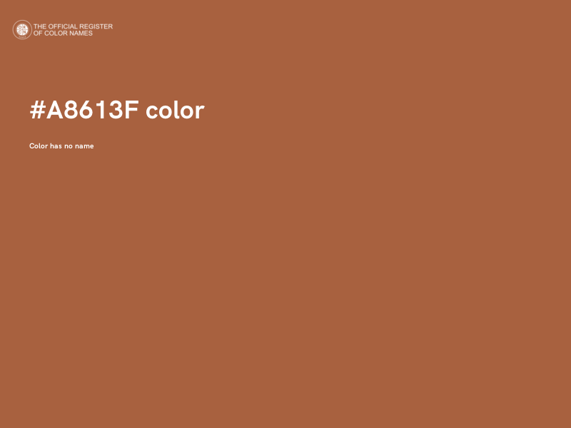 #A8613F color image