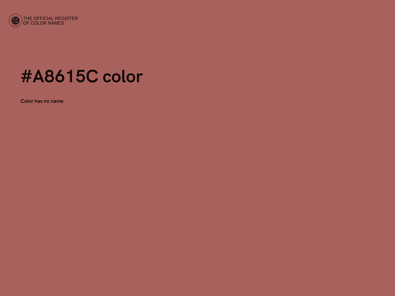 #A8615C color image