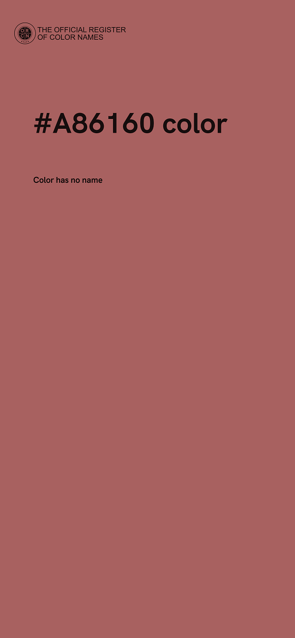 #A86160 color image