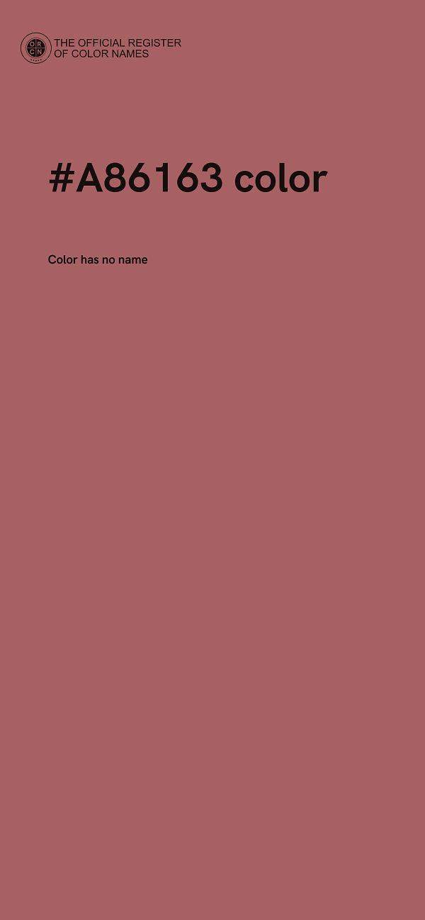 #A86163 color image