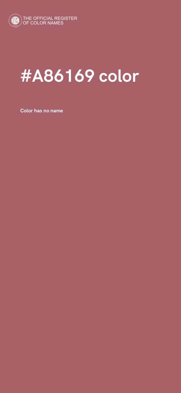 #A86169 color image