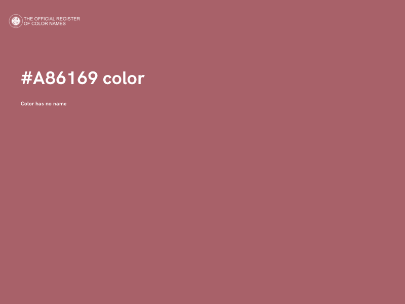 #A86169 color image