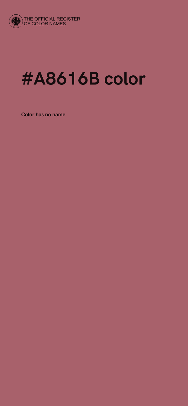 #A8616B color image