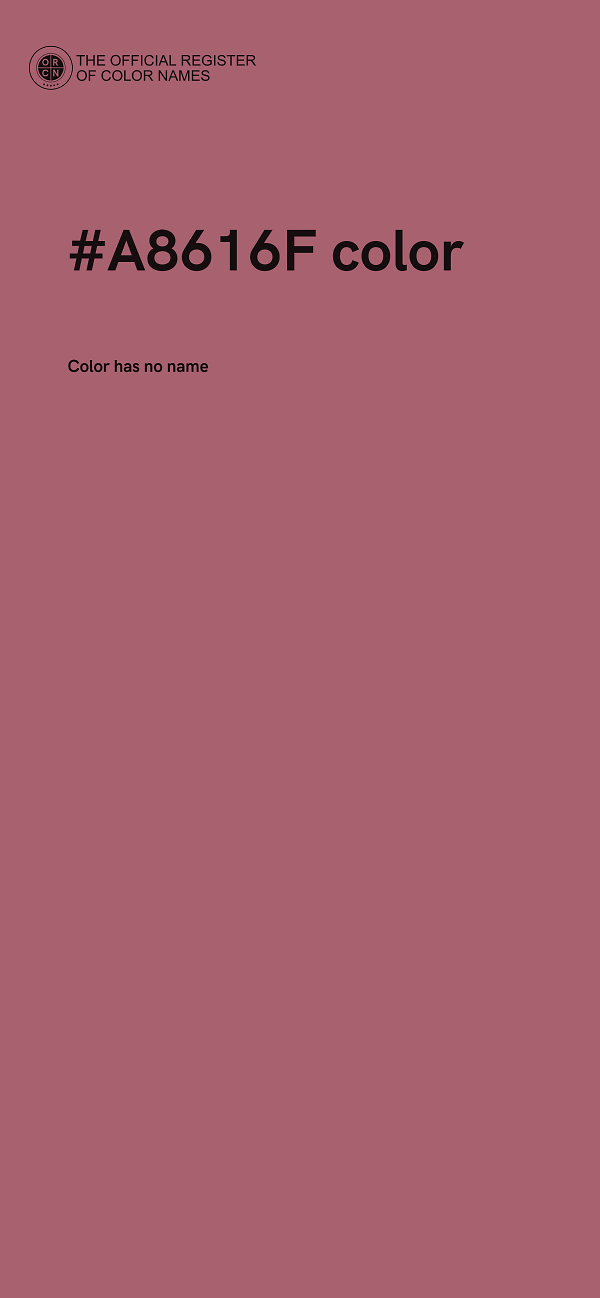 #A8616F color image