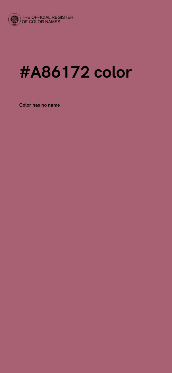 #A86172 color image