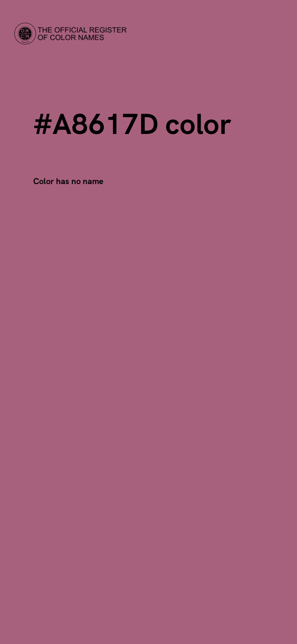 #A8617D color image
