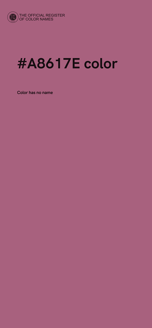 #A8617E color image