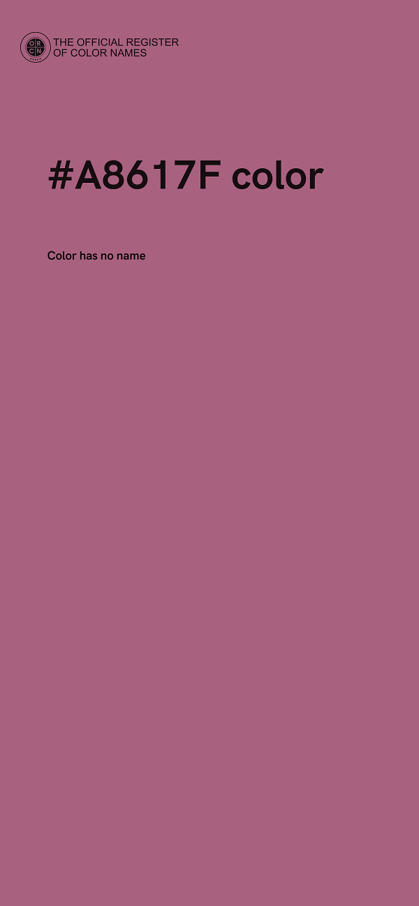 #A8617F color image