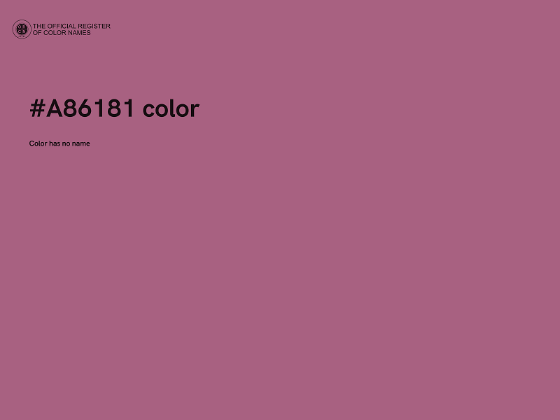 #A86181 color image