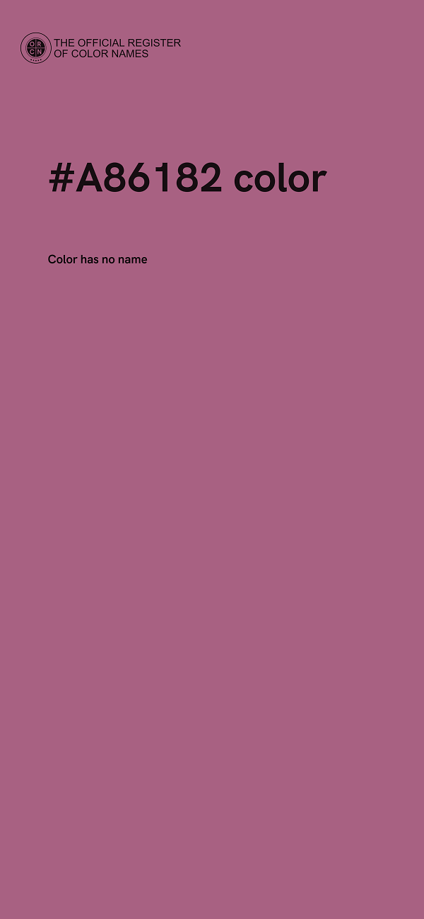 #A86182 color image