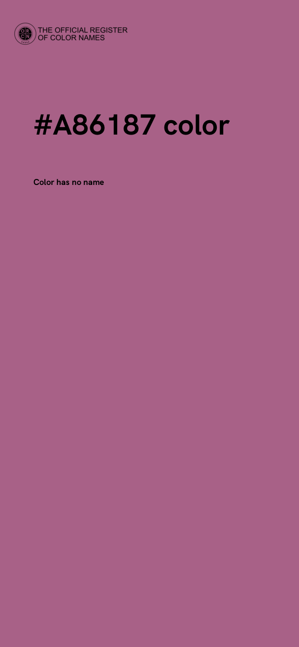 #A86187 color image