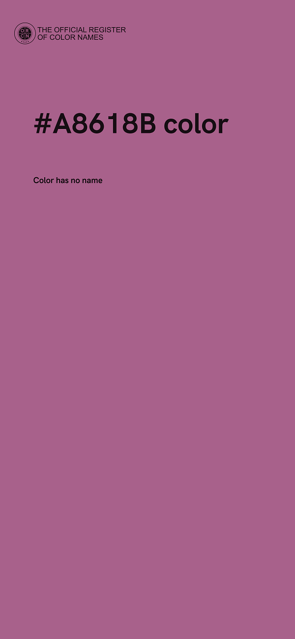 #A8618B color image