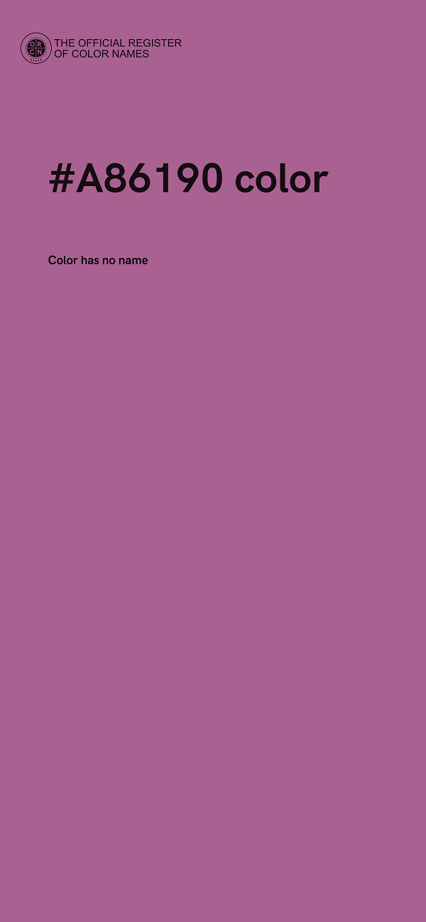 #A86190 color image
