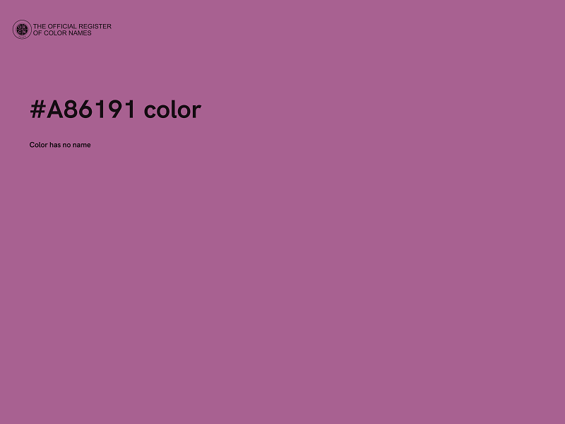 #A86191 color image