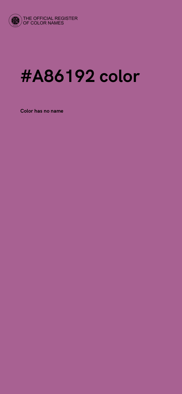 #A86192 color image