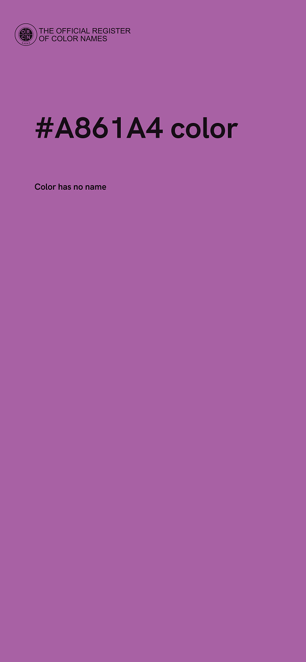 #A861A4 color image
