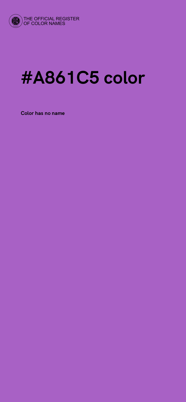 #A861C5 color image