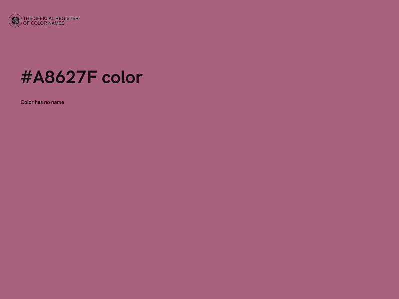 #A8627F color image