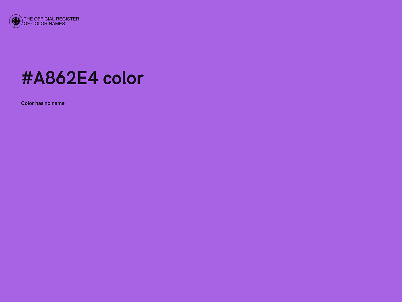 #A862E4 color image