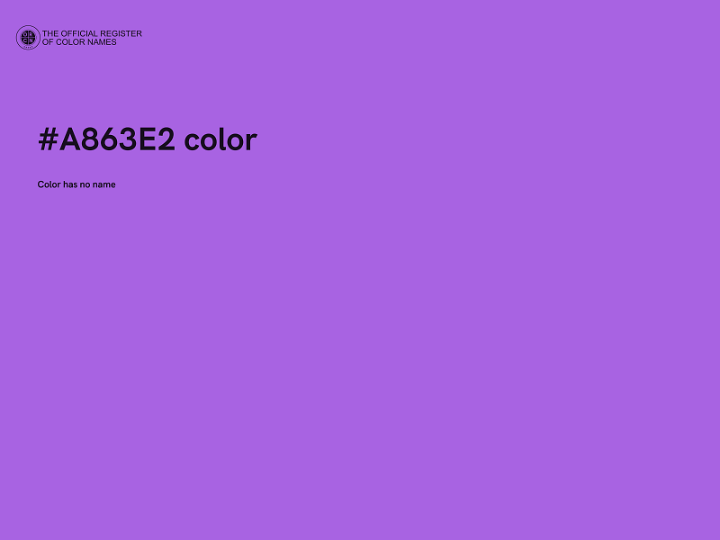 #A863E2 color image
