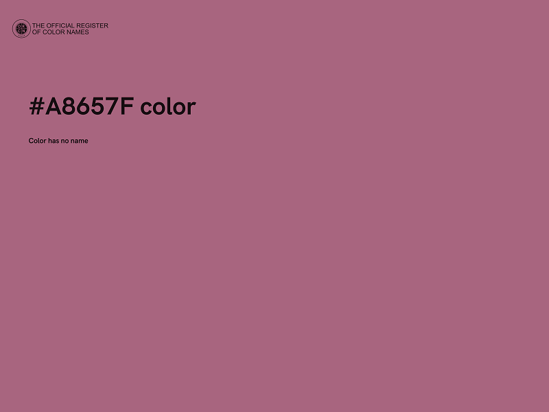 #A8657F color image