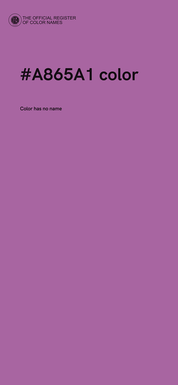 #A865A1 color image