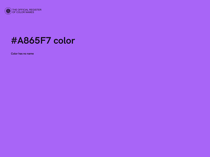 #A865F7 color image