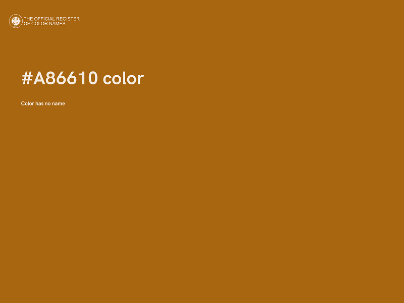 #A86610 color image