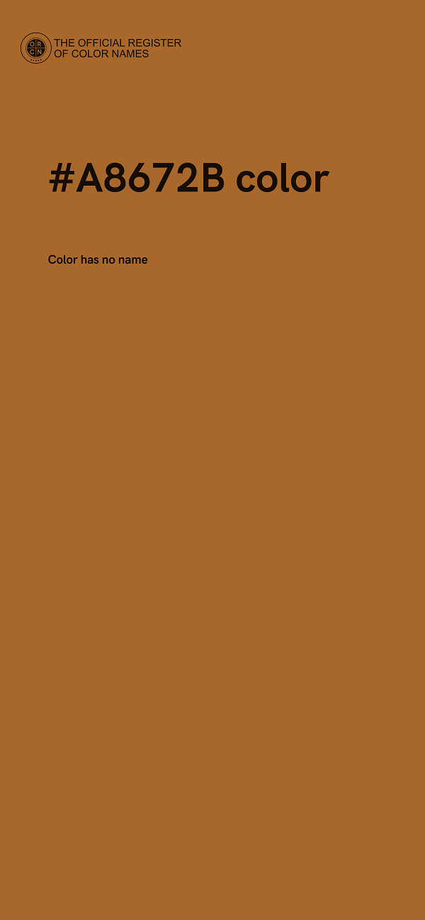 #A8672B color image