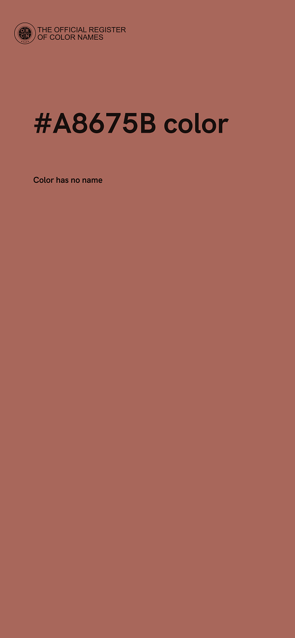 #A8675B color image