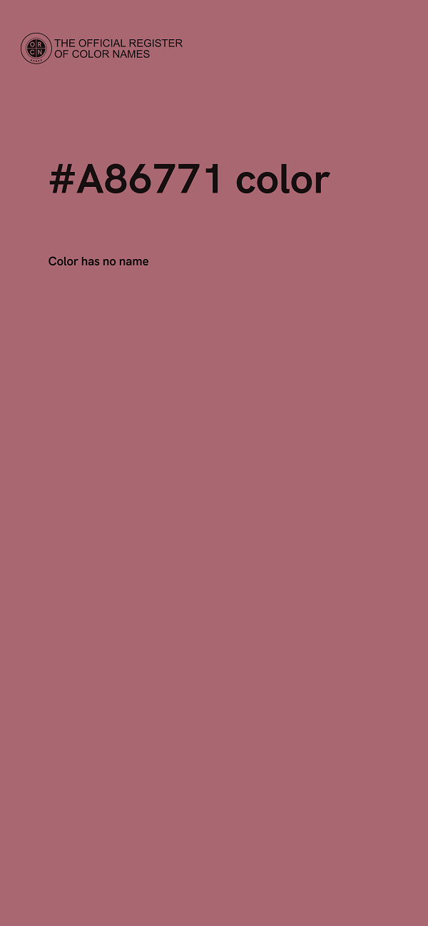 #A86771 color image