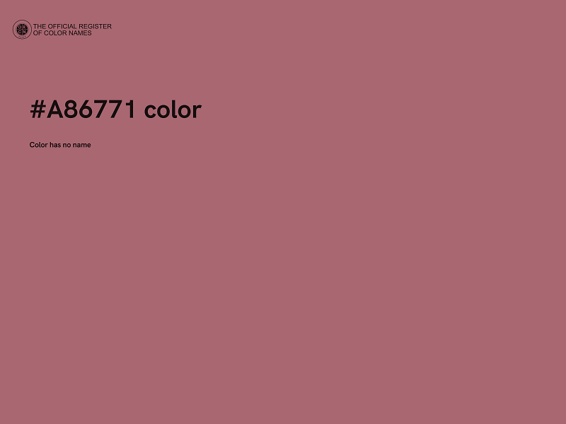 #A86771 color image