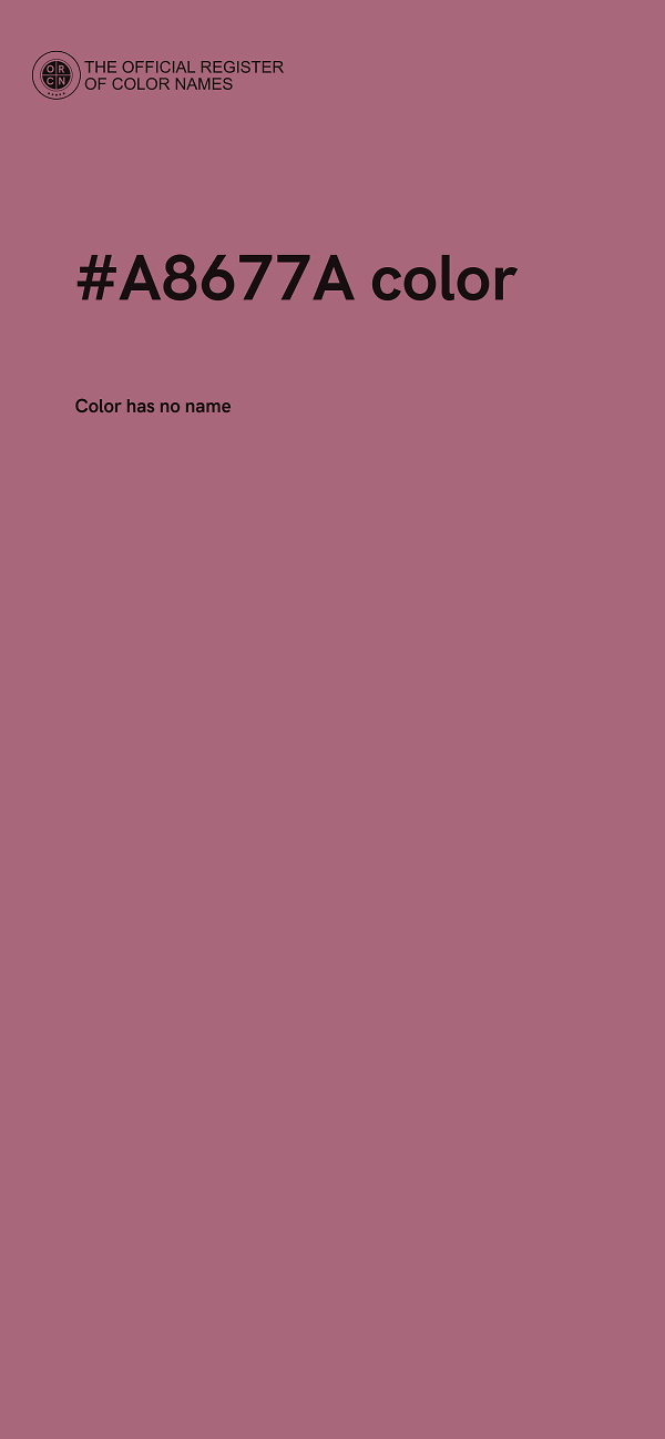 #A8677A color image