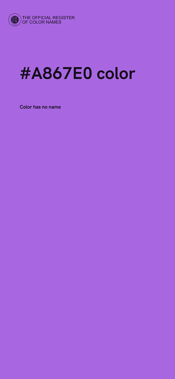 #A867E0 color image