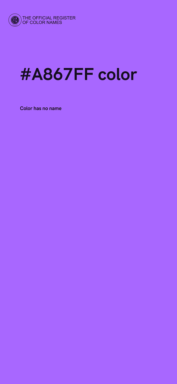 #A867FF color image