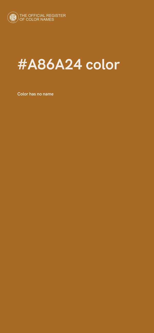 #A86A24 color image