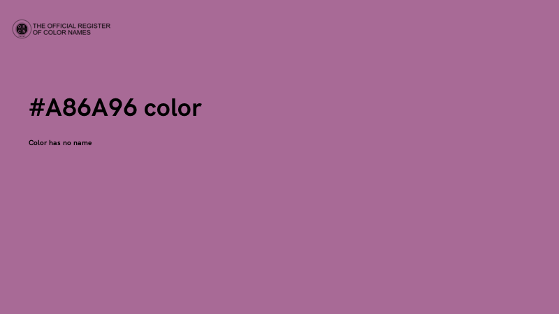 #A86A96 color image
