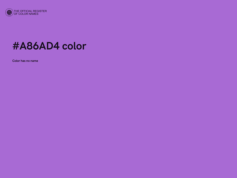 #A86AD4 color image