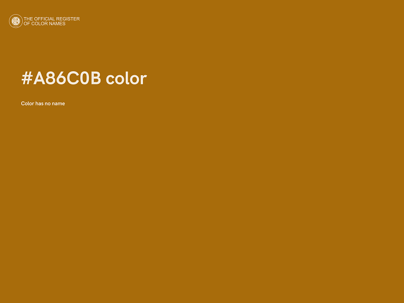 #A86C0B color image