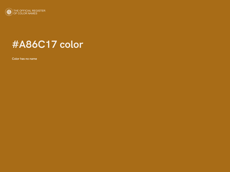 #A86C17 color image