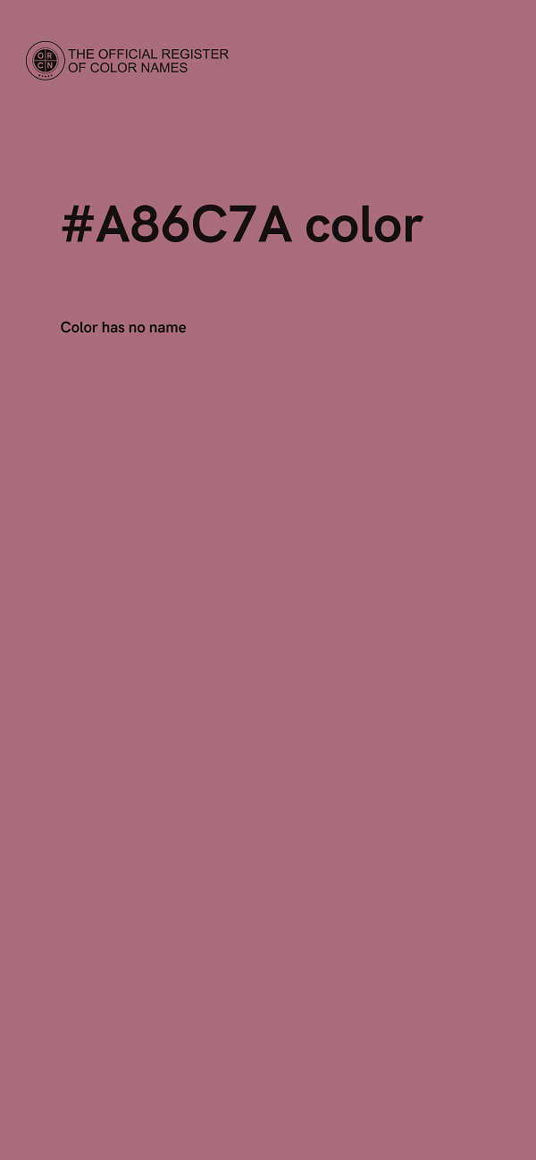 #A86C7A color image
