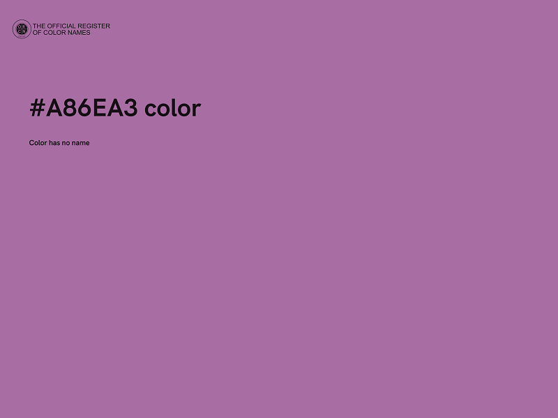 #A86EA3 color image