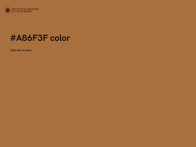 #A86F3F color image