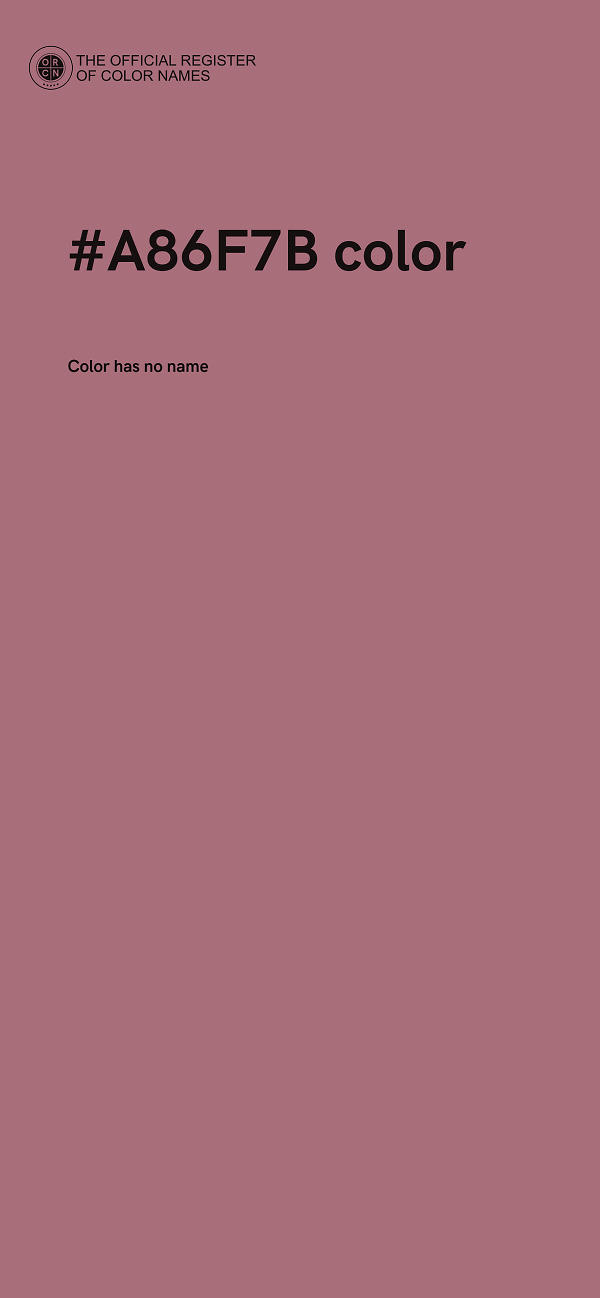 #A86F7B color image