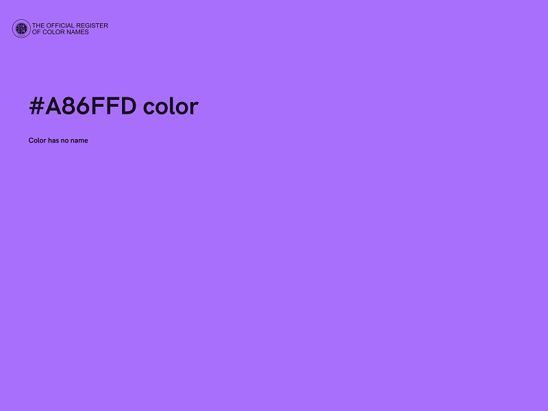 #A86FFD color image