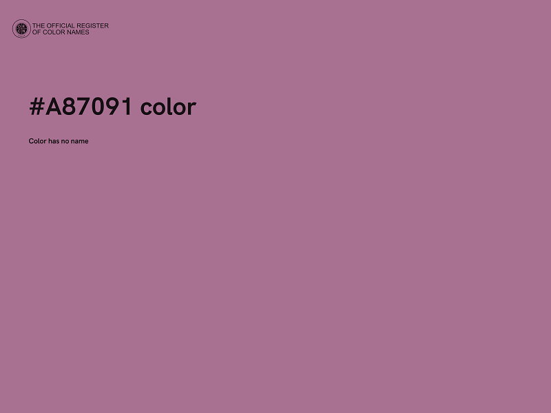 #A87091 color image
