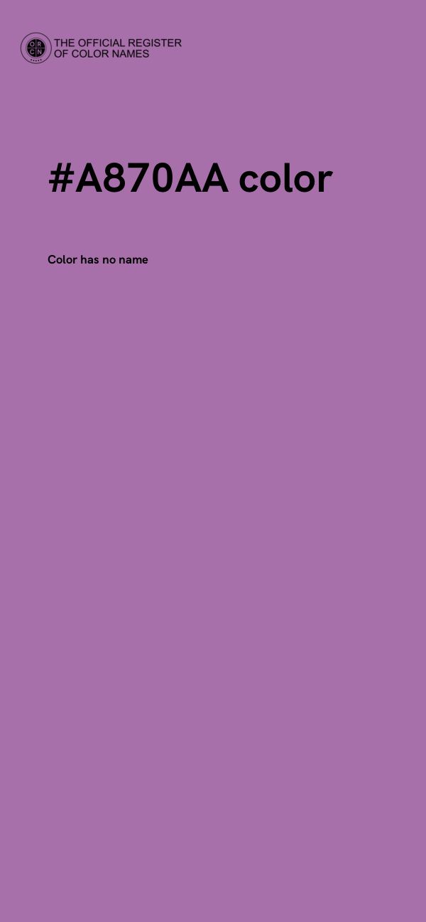 #A870AA color image