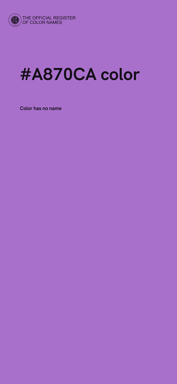 #A870CA color image
