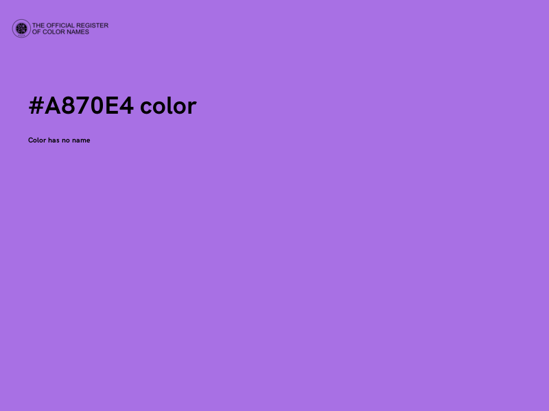 #A870E4 color image
